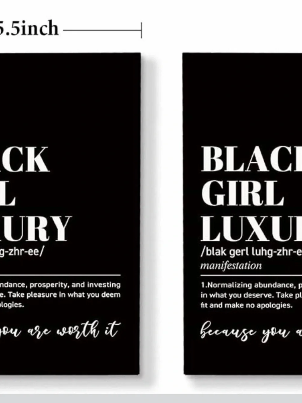 Black Girl Luxury Notebook - Black
